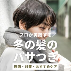 冬に髪がパサパサする原因とその対策｜プロも実践するしっとり美髪を保つ方法とは？